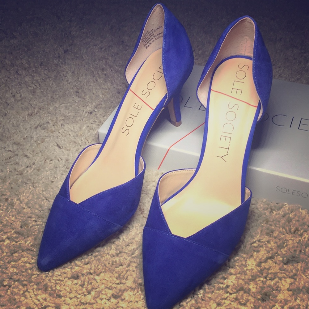 Sole Society Blue heels